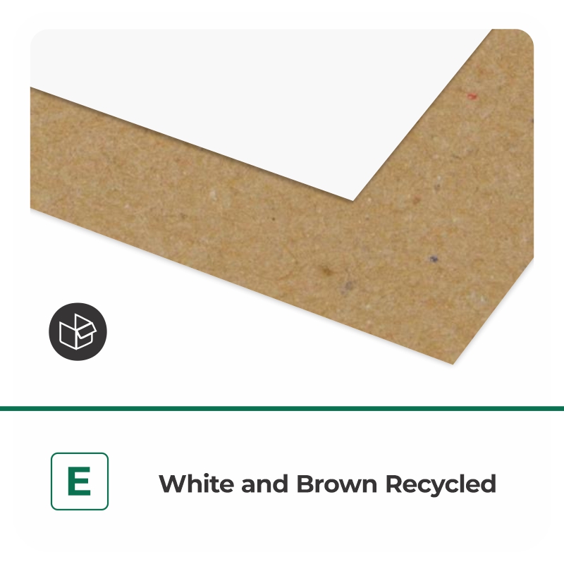 White and Brown Recycled