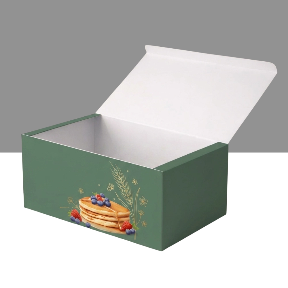 Custom Takeaway Boxes (2) Branded takeaway food boxes with grease-resistant packaging for hot meals and fast food