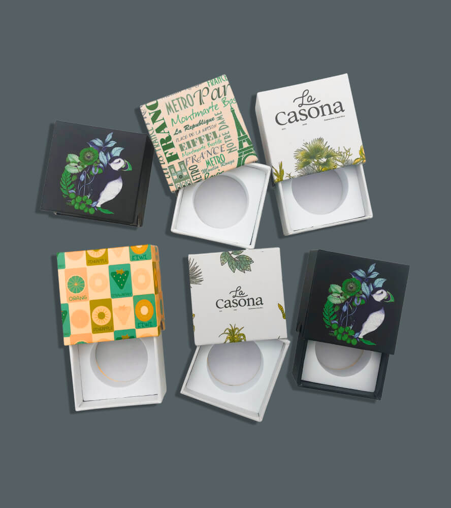 Samples of Dab Container Packaging