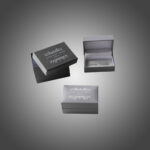 The custom printed cufflinks packaging