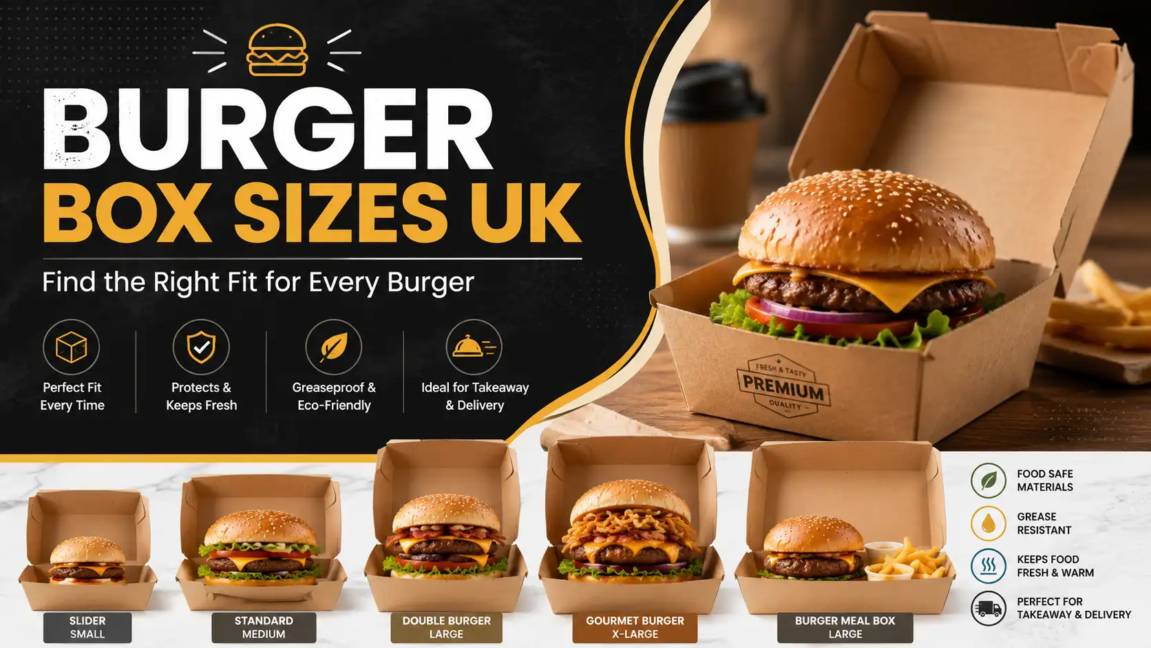 Burger Box Sizes UK: Find the Right Fit for Every Burger