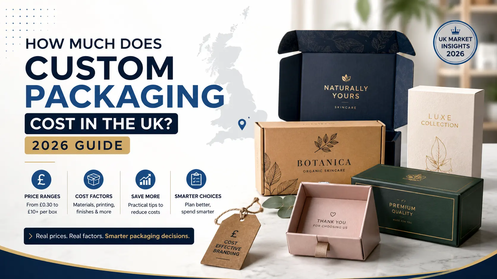How Much Does Custom Packaging Cost in the UK? 2026 Guide