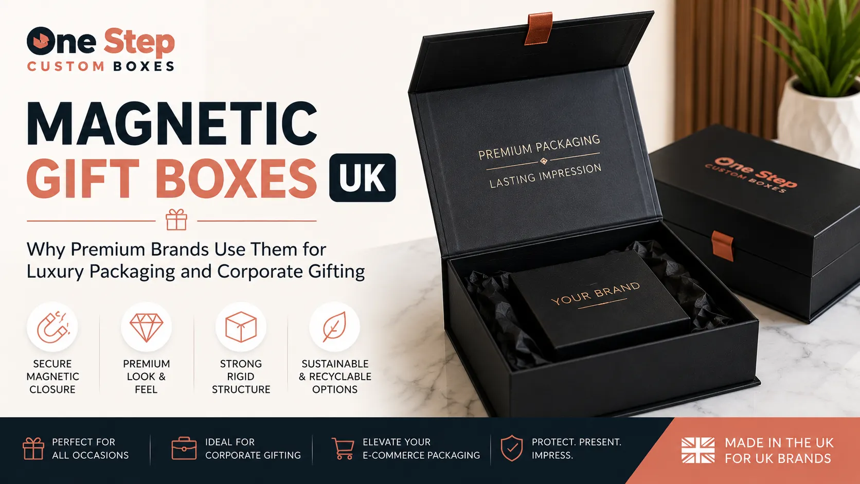 Magnetic Gift Boxes UK: Why Premium Brands Use Them for Luxury Packaging and Corporate Gifting
