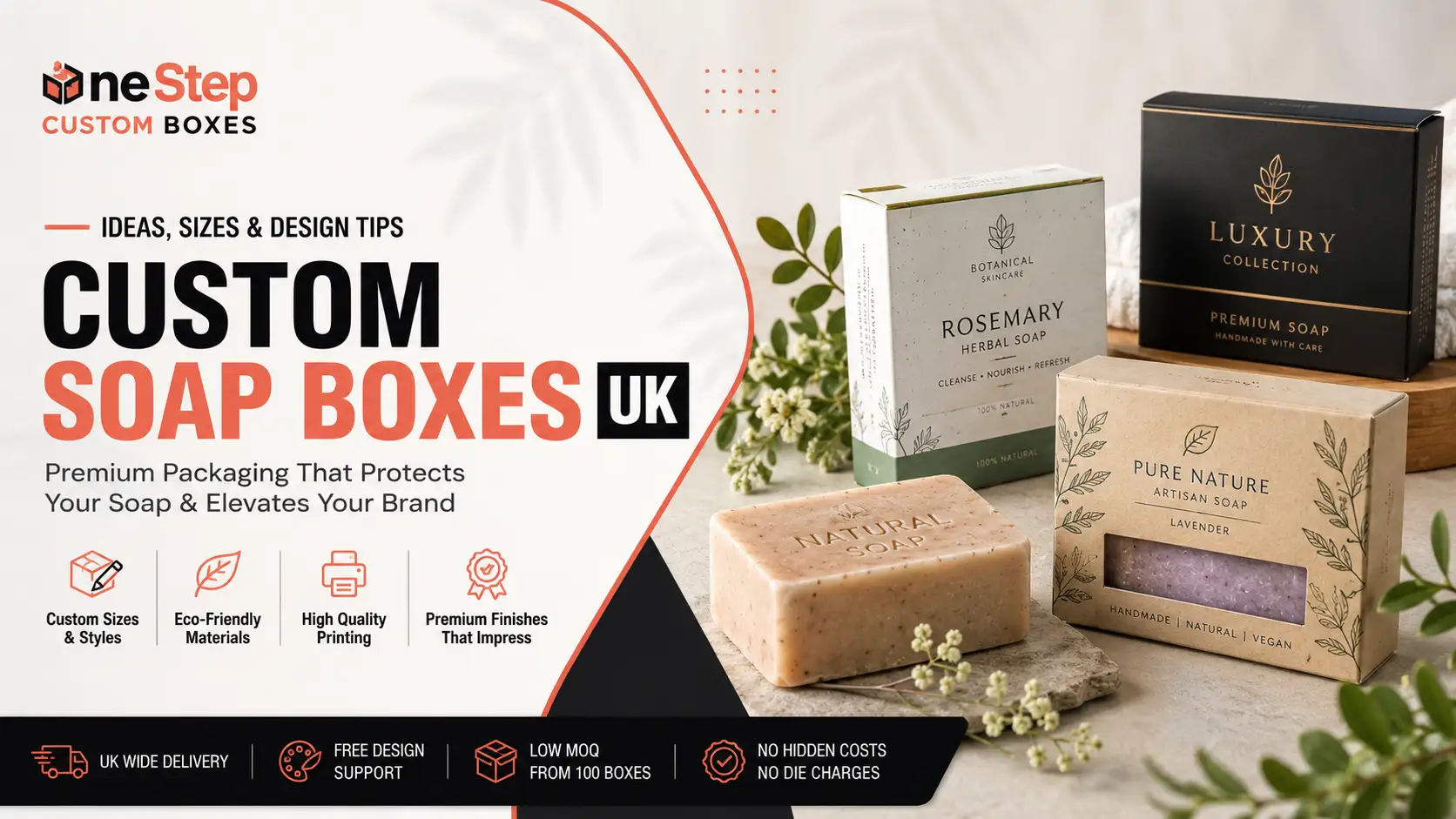 Custom Soap Boxes: Packaging Ideas, Sizes and Design Tips for Soap Brands